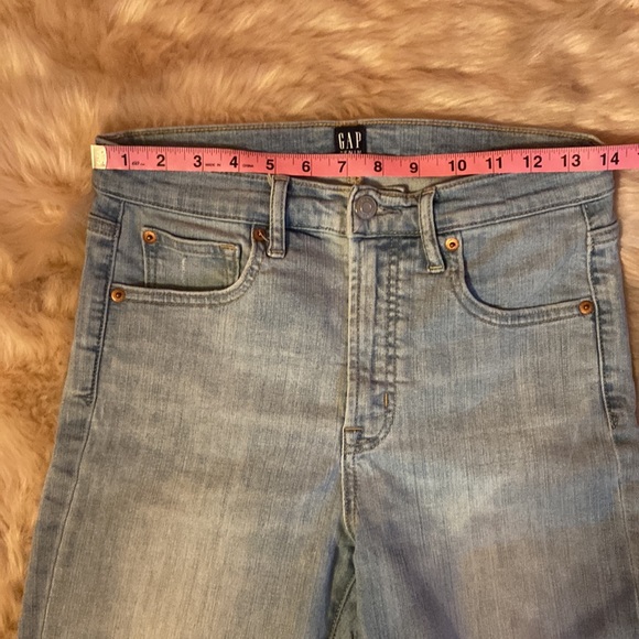 GAP true skinny raw hem distressed jeans sz 28 - Picture 9 of 12